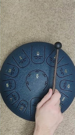 Deck the halls steel tongue drum tutorial. (Two hands) #shorts