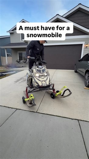 ROMAN on Instagram: "I made a video about having coaster wheel rollers to get in and out of my garage with my sled but they are were horrible so I had a recommendation to get these that way my snowmobile doesn’t struggle. I got them from Ski Protec"