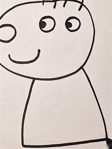 Drawing Suzy Sheep From Peppa Pig #tiktokart #drawing #suzysheep #peppapig #easydrawing #howtodraw #painting