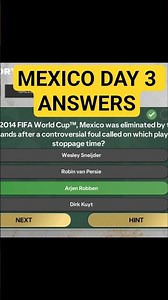 Mexico Day 3 Trivia Answers #fcmobile