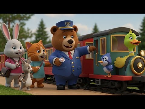 ✨🚂 The Magical Choo-Choo Train Adventure | 3D Cartoon Kids Poem 🌈✨