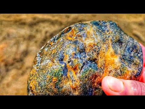 GREEN MOSS AGATE!!! Jackpot Agate Rock Hunt #thefinders