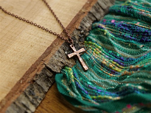 Hand Forged Copper Cross * Hammered Cross Pendant * Christian Gift for Men Women * Forged Cross Necklace * Handmade Copper Necklace Tapered - Etsy Canada