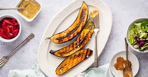 Grilled Plantains (2 Ingredients!) - Slender Kitchen