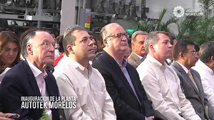 Inauguramos la nueva Planta de Autotek, dedicada a la manufactura de partes automotrices que representa una inversión de 210 millones pesos y refrenda la confianza de los empresarios en Morelos, se generarán 300 nuevos empleos y fortaleciendo la cadena productiva con Nissan Civac, que confirmó la apertura de un tercer turno y 700 nuevos empleos para las y los morelenses. #VisiónMorelos | Graco Ramírez