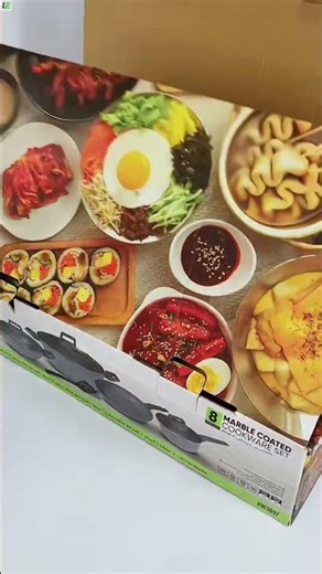 8pc Homeway Nonstick Marble Cookware Set