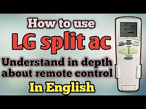 LG AC Remote Demo in English | All Button Functions Explained