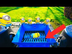 MINIONS GET SHREDDED IN MY INDUSTRIAL SHREDDING MACHINE