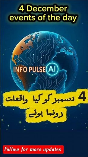 4 December – Today’s Events | World History, Global Facts & International Day Highlights #shortsfeed