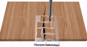 8 in 1 Router Template for Woodworking, Router Jig Bowtie Template for Woodworking, Bowtie Router Template Jig Kit, Butterfly Inlay Template Decorative