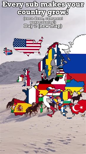 Every sub makes your country grow P2 #europe #geographythroughmaps #europeangeography #mapping #map