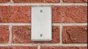 Maxxima 10 Pack 1 Gang Duplex Receptacle Metal Wall Plate, Stainless Steel, Standard Size Outlet Cover (Pack of 10)