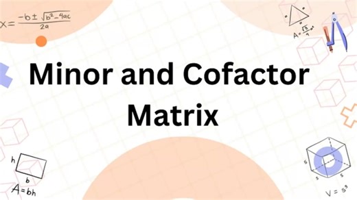 Calculating Cofactors in 2x2 and 3x3 Matrices