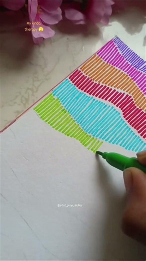 Relaxing and Satisfying Doodle Art Process You Can't Stop Watching! #menorahcreatif #doodle #art