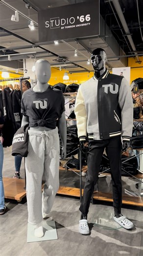 Towson University on Instagram: "The Studio '66 launch event at the @tustore slayed! Don't worry, items are still for sale, but don't wait long—this limited collection is flying off the racks. #sTUdio66"