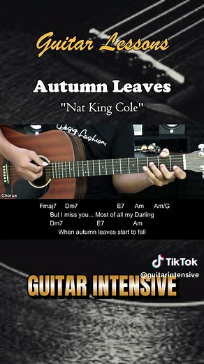 Autumn Leaves - Nat King Cole - Easy guitar Chords - Tutorial Chord gitar mudah #autumnleaves #natkingcole #guitarchords #martinguitar #chordgitar #karaoke #akustik #guitar #guitarlessons #guitarintensive #guitartutorialforbegginers #guitarlessonsforbeginners #gitar #martin