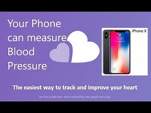 Measure Blood Pressure using phone's camera