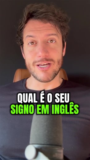 Marco Castello | Curso de Inglês Particular on Instagram: "Como perguntar o signo de alguém em inglês? 👇 Para perguntar “Qual é o seu signo?” em inglês, você pode dizer: “What’s your zodiac sign?” ou “What’s your sign?” (mais informal) E para responder à pergunta sobre o seu signo, você pode usar essa estrutura curta e direta: “I’m a [sign]”, se seu signo for Aquário por exemplos, você dirá: “I’m an Aquarius.” Lista dos Signos em Inglês: Aries (Áries) Taurus (Touro) Gemini (Gêmeos) Cancer (Cânc