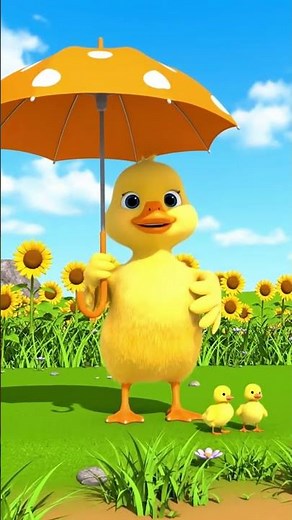 Adorable Mama Duck Swimming with Baby Duck 🦆🐥💦 | Cute Fun Cartoon Pet Short