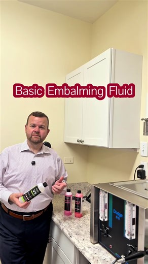 Basic Embalming Fluid #fyp #foryou #funeralhome #embalming #death