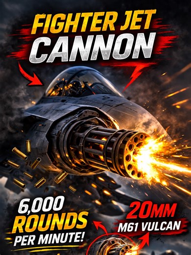From Trigger to Impact: The Fighter Jet Cannon Process Explained #FighterJet #MilitaryTech #AviationLovers #canon #DefenseTechnology