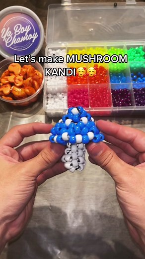 Mushroom kandi for EDC❤️🥰 #fyp #kandi #edc #yaboychamoy #candy #chamoy