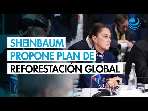 Sheinbaum proposes a global reforestation program and a declaration against military intervention...