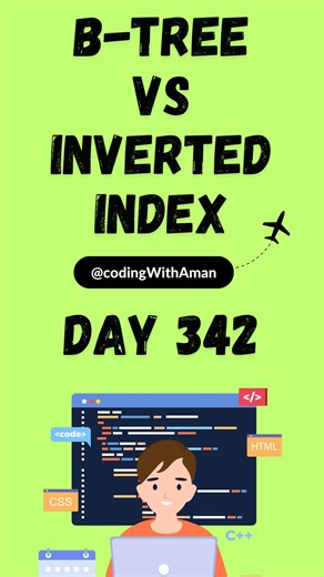 Aman Sahni on Instagram: "BTree vs Inverted index #databaseindexing #sqldeveloper #sqlserver #nosqldatabase #hungrycoders"