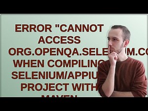 Error "cannot access org.openqa.selenium.ContextAware" when compiling Selenium/Appium project wit...