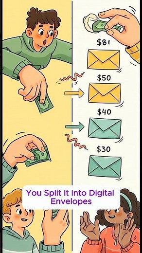 "How I budget $200 without touching a single dollar bill 💰"