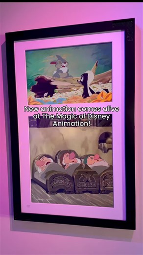Artwork comes to life at The Magic of Disney Animation, opening at Disney's Hollywood Studios September 14th! 🎨 by Tyler Pacana