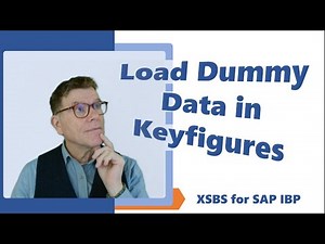 Upload dummy data in IBP keyfigure