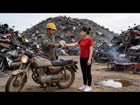Girl Restores Old LIFAN Motorcycle Bought from a Junkyard - Full Restoration