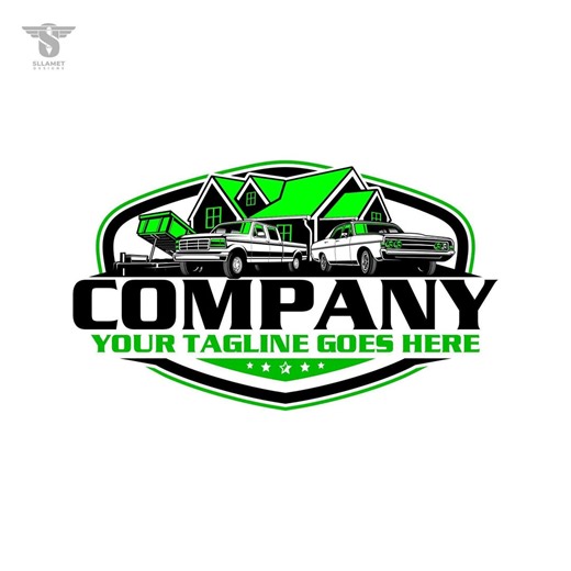 Contractor Logo for Home Improvement, Handyman Service Logo, Professional House Remodeling Branding, Dump Trailer, Pickup Truck, Car Vector - Etsy UK