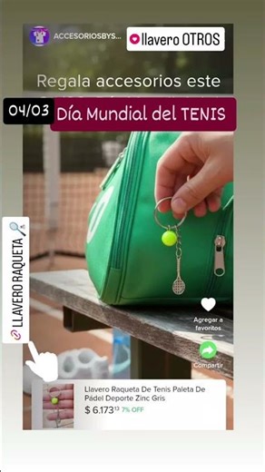 llavero RAQUETA de TENIS 🎾