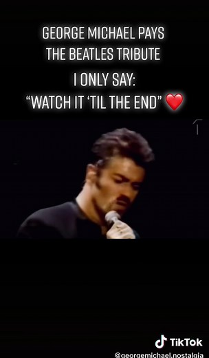 George Michael Beatles Tribute Performance