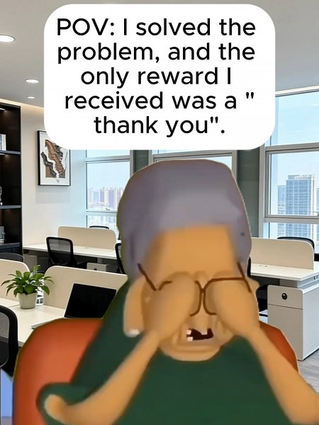 POV: I solved the problem… and the only reward I got was a “thank you.” No bonus. No promotion. Just a polite email and a thumbs-up emoji. Five minutes later: “Hey, can you also take a look at this?” At this point, my job title is basically professional problem solver. Check our website for more:neobooths.com #worklife #officehumor #pov #jobmemes #9to5