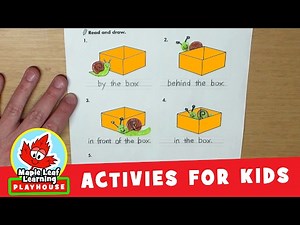 Sally Snail Prepositions Activity for Kids | Maple Leaf Learning Playhouse