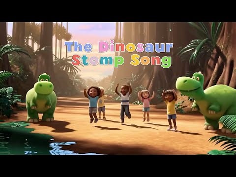 🦖🎶 The Dinosaur Stomp Song | 10 Educational Verses for Kids! 🎶🦕