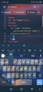 How to display Time on website using HTML and JavaScript /real time#viral #shorts #javascript #html