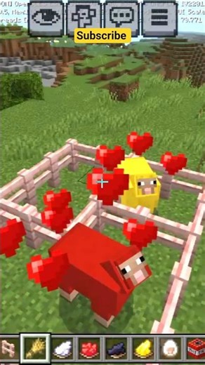 Minecraft Sheep Love Story ❤️🐑 | Cute Moments in Minecraft 😍 #shorts