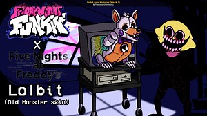 Lolbit over Monster (Week 2) Mod for Friday Night Funkin' | FNF Mods