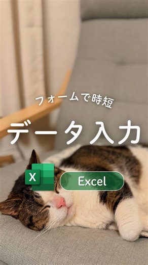 入力フォームの使い方🫧 #エクセル #Excel