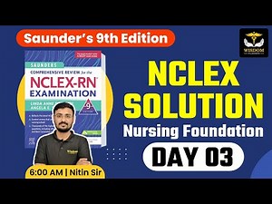 Saunders Nclex-RN Class - 03 | Saunders Nclex-RN 9th edition | Saunders Nclex-RN Solution |Nitin sir