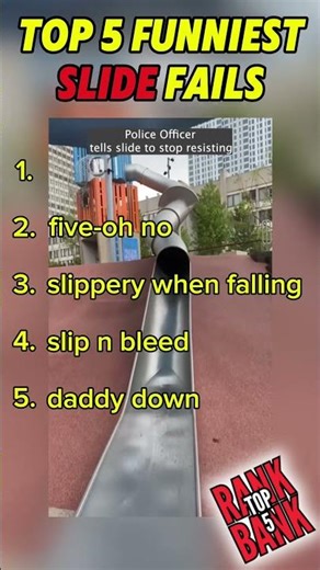 🚨 Top 5 HILARIOUS Slide Fails 🛝 🤣