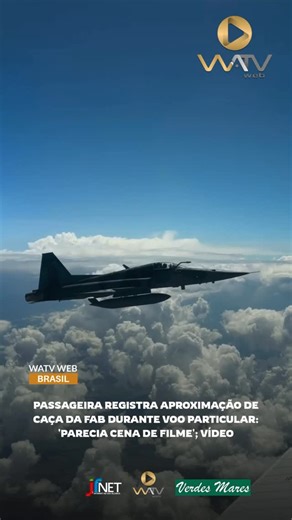 WATV WEB on Instagram: "Um voo de aeronave particular chamou a atenção nas redes sociais após uma passageira registrar a aproximação de um caça da Força Aérea Brasileira (FAB). O episódio aconteceu na tarde desta terça-feira (23), durante o deslocamento aéreo entre São Paulo e o estado de Goiás. O avião havia partido do Aeroporto Campo de Marte, na Zona Norte da capital paulista, com destino a Anápolis (GO). Durante o trajeto, a passageira Stéphanie Rizk gravou o momento em que a aeronave milita