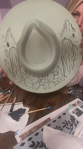 Another gorgeous hat design by Melissa Miller!🌵 Follow along and create your own using designs from her exclusive collaboration! We'd love for you to try our Hat Stencils, Makers! Get the best deal, save 20% off every design with the Bundle! (just restocked but selling fast) >> https://essentialstencil.com/products/melissa-millers-hat-burning-stencil-bundle ✨ Are you new to ES? Add code STENCIL20 to save even more at checkout! | Essential Stencil