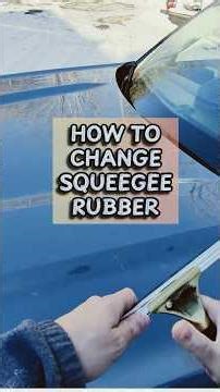 How To Change Squeegee Rubber #windowcleaning #oddlysatisfying