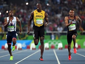 Usain Bolt streaks to third consecutive Olympic gold in 100 meters