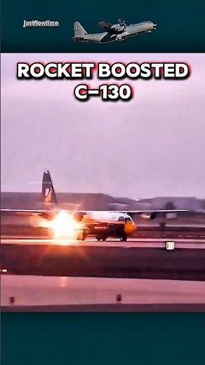 C-130 Hercules JATO Takeoff | Rocket-Assisted Power #military